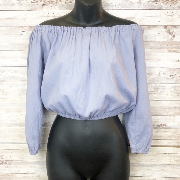 Brandy Melville Tops - BRANDY MELVILLE Off The Shoulder Maura Crop Top